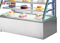 Countertop Glass Cake Showcase Chiller , 2Layer Cake Arc Shape Shop Display Counters